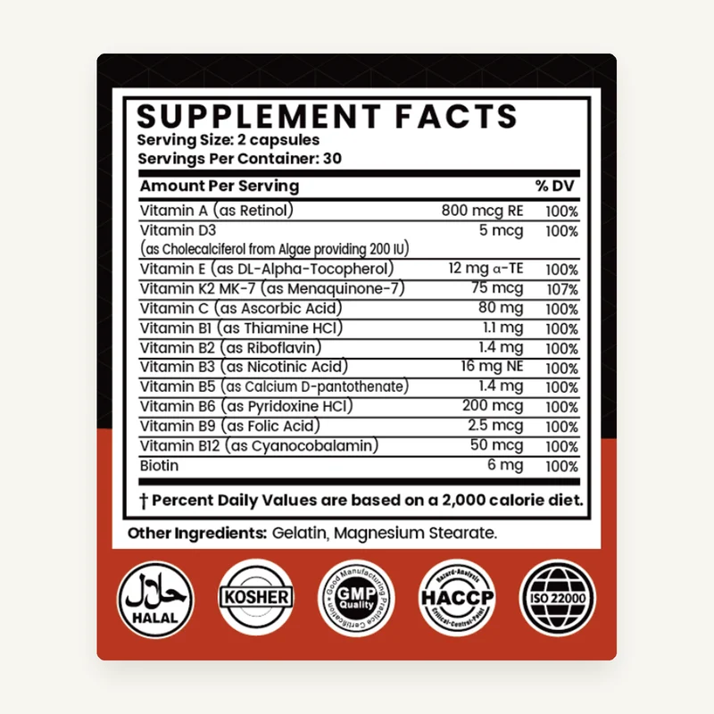 Supplement Facts label