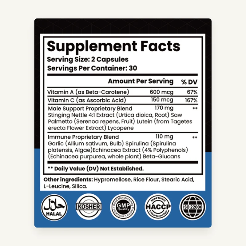 Supplement Facts label