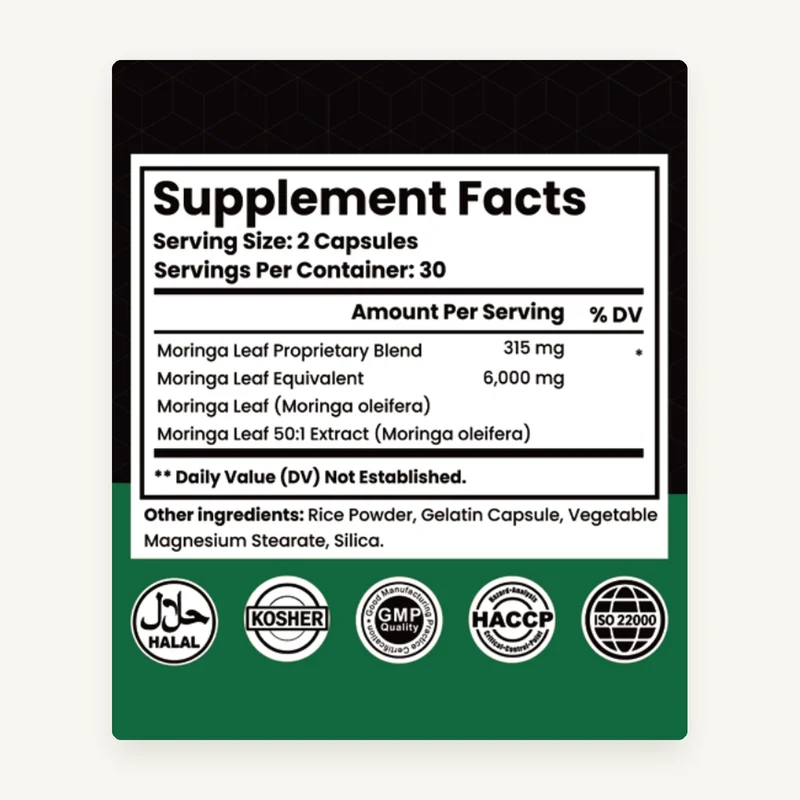 Supplement Facts label