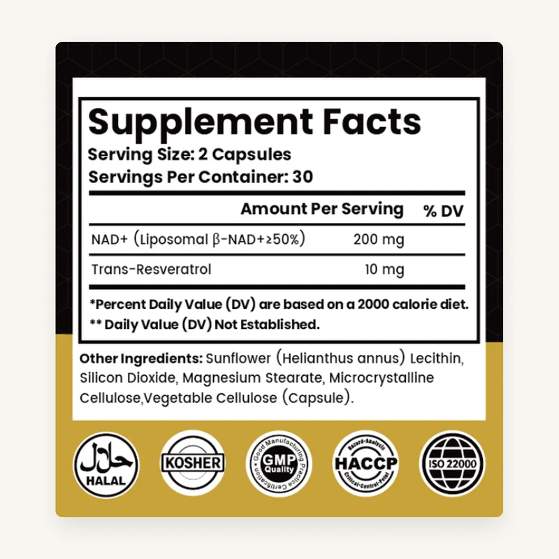 Supplement Facts label